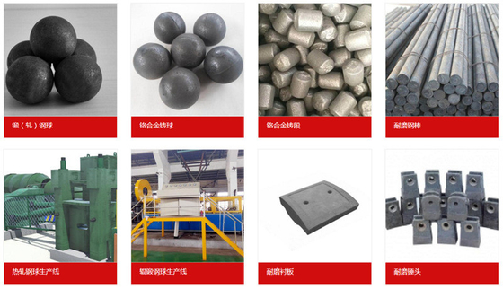 Slijtvast Gieten Slijpen Cylpebs 48 - 53HRC Forged Steel Ball